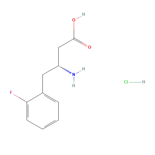 (3R)-3-amino-4-(2-fluorophenyl)butanoic acid;hydrochloride (CAS: 331763-62-3) - Related Chemical Product