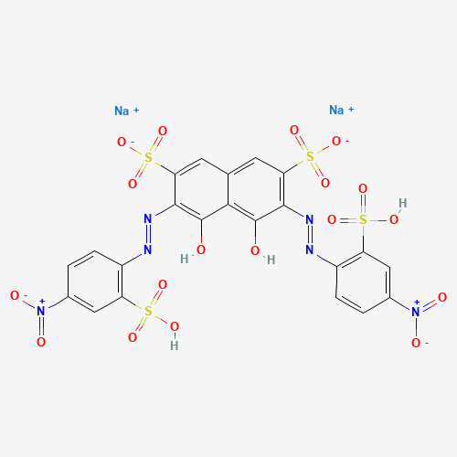 disodium;(3Z,6E)-3,6-bis[(4-nitro-2-sulfophenyl)hydrazinylidene]-4,5-dioxonaphthalene-2,7-disulfonate (CAS: 94732-99-7) - Related Chemical Product