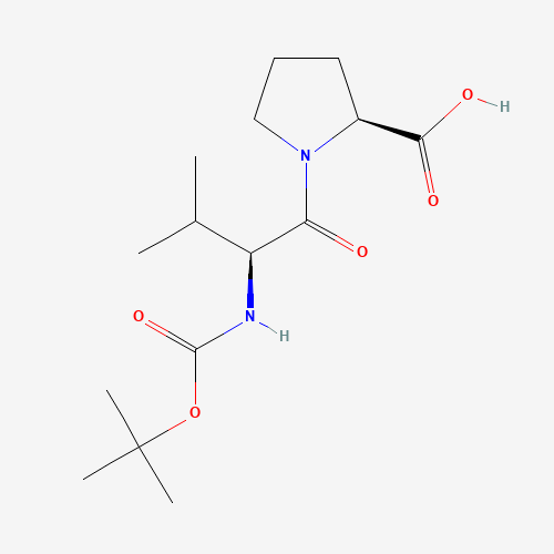 (2S)-1-[(2S)-3-methyl-2-[(2-methylpropan-2-yl)oxycarbonylamino]butanoyl]pyrrolidine-2-carboxylic acid (CAS: 23361-28-6) - Related Chemical Product