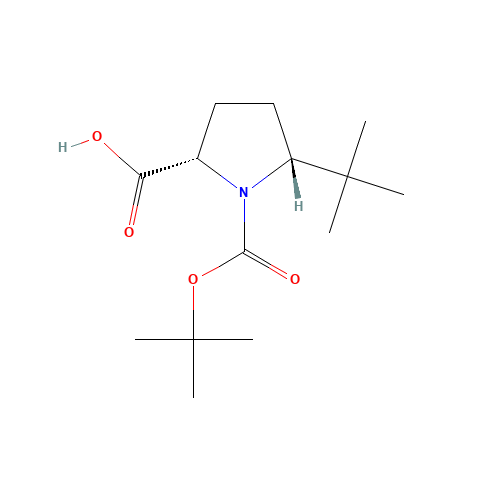 (2S,5R)-5-tert-butyl-1-[(2-methylpropan-2-yl)oxycarbonyl]pyrrolidine-2-carboxylic acid (CAS: 185142-15-8) - Related Chemical Product