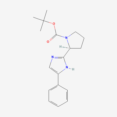 tert-butyl (2S)-2-(5-phenyl-1H-imidazol-2-yl)pyrrolidine-1-carboxylate (CAS: 1252037-59-4) - Related Chemical Product