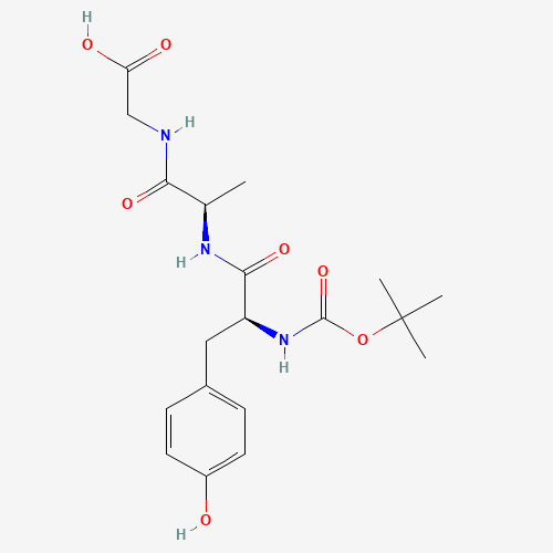 2-[[(2R)-2-[[(2S)-3-(4-hydroxyphenyl)-2-[(2-methylpropan-2-yl)oxycarbonylamino]propanoyl]amino]propanoyl]amino]acetic acid (CAS: 64410-47-5) - Related Chemical Product