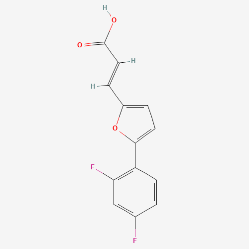 (E)-3-[5-(2,4-difluorophenyl)furan-2-yl]prop-2-enoic acid (CAS: 844891-16-3) - Related Chemical Product