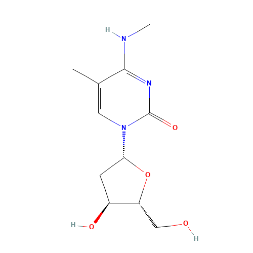 1-[(2R,4S,5R)-4-hydroxy-5-(hydroxymethyl)oxolan-2-yl]-5-methyl-4-(methylamino)pyrimidin-2-one (CAS: 25406-44-4) - Related Chemical Product