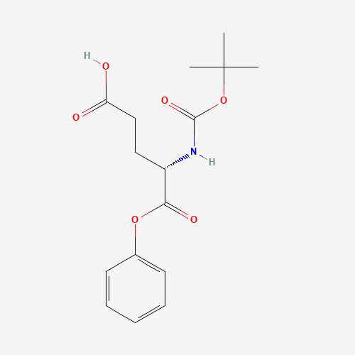 (4S)-4-[(2-methylpropan-2-yl)oxycarbonylamino]-5-oxo-5-phenoxypentanoic acid (CAS: 59587-94-9) - Related Chemical Product