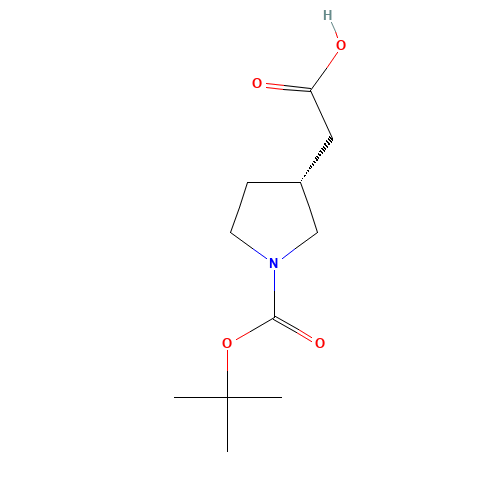 2-[(3R)-1-[(2-methylpropan-2-yl)oxycarbonyl]pyrrolidin-3-yl]acetic acid (CAS: 204688-60-8) - Related Chemical Product