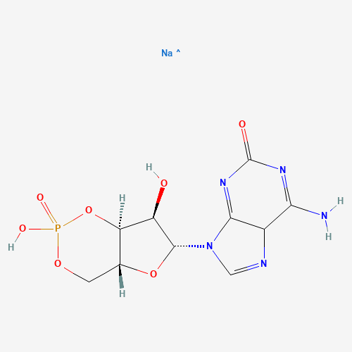 sodium;(4aR,6R,7R,7aS)-6-(1-hydroxy-6-iminopurin-9-yl)-2-oxido-2-oxo-4a,6,7,7a-tetrahydro-4H-furo[3,2-d][1,3,2]dioxaphosphinin-7-ol (CAS: 75912-25-3) - Related Chemical Product