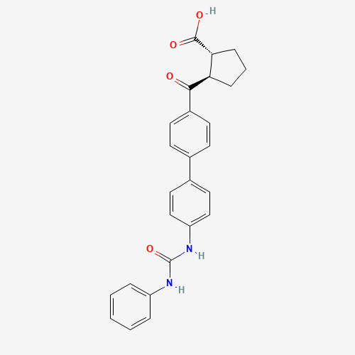 (1R,2R)-2-[4-[4-(phenylcarbamoylamino)phenyl]benzoyl]cyclopentane-1-carboxylic acid (CAS: 959122-11-3) - Related Chemical Product