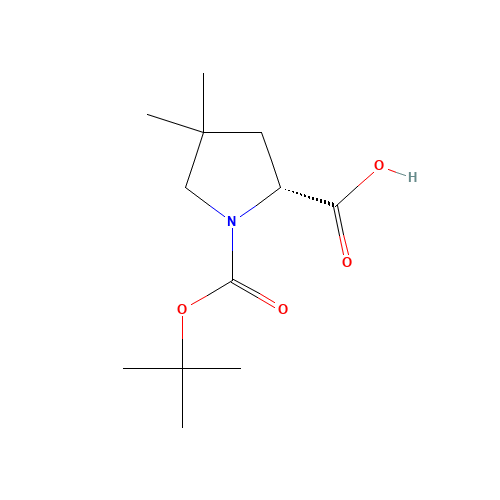 (2R)-4,4-dimethyl-1-[(2-methylpropan-2-yl)oxycarbonyl]pyrrolidine-2-carboxylic acid (CAS: 1417743-49-7) - Related Chemical Product