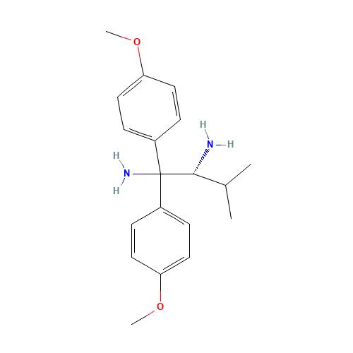 (2R)-1,1-bis(4-methoxyphenyl)-3-methylbutane-1,2-diamine (CAS: 166764-19-8) - Related Chemical Product