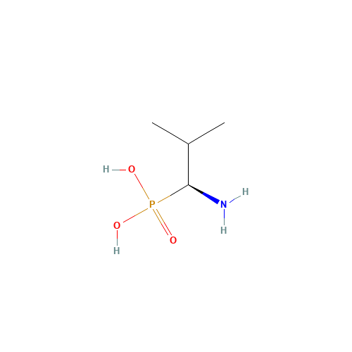 [(1S)-1-amino-2-methylpropyl]phosphonic acid (CAS: 66254-55-5) - Chemical Structure and Molecular Formula 