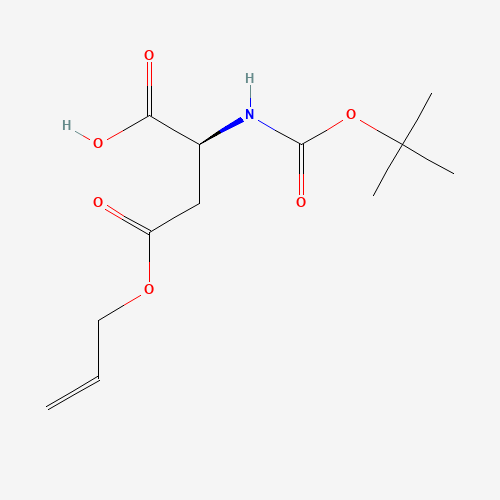 (2S)-2-[(2-methylpropan-2-yl)oxycarbonylamino]-4-oxo-4-prop-2-enoxybutanoic acid (CAS: 132286-77-2) - Related Chemical Product