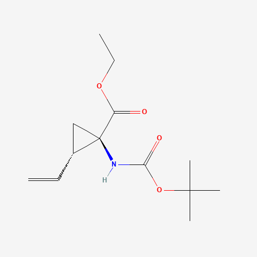 ethyl (1R,2S)-2-ethenyl-1-[(2-methylpropan-2-yl)oxycarbonylamino]cyclopropane-1-carboxylate (CAS: 259217-95-3) - Related Chemical Product