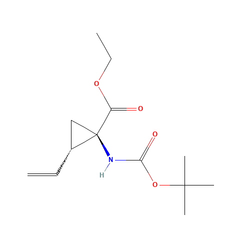 ethyl (1R,2S)-2-ethenyl-1-[(2-methylpropan-2-yl)oxycarbonylamino]cyclopropane-1-carboxylate (CAS: 259217-95-3) - Related Chemical Product