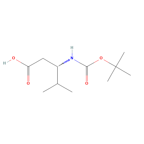 (3S)-4-methyl-3-[(2-methylpropan-2-yl)oxycarbonylamino]pentanoic acid (CAS: 179412-79-4) - Related Chemical Product