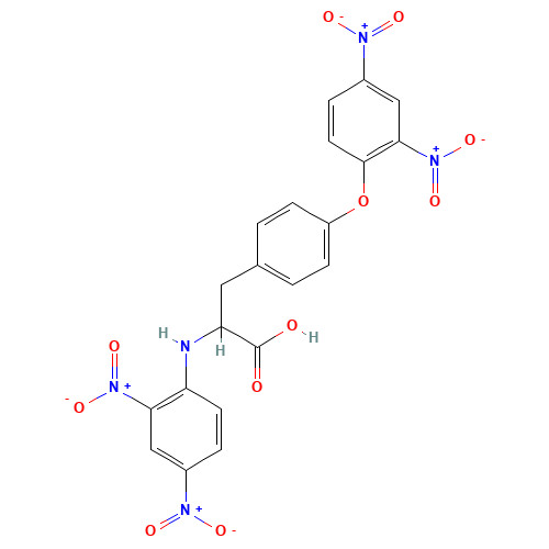 (2S)-2-(2,4-dinitroanilino)-3-[4-(2,4-dinitrophenoxy)phenyl]propanoic acid (CAS: 1694-93-5) - Related Chemical Product