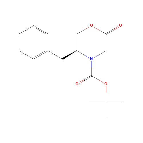 tert-butyl (5S)-5-benzyl-2-oxomorpholine-4-carboxylate (CAS: 130317-10-1) - Related Chemical Product