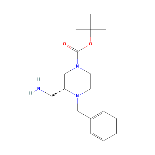 tert-butyl (3R)-3-(aminomethyl)-4-benzylpiperazine-1-carboxylate (CAS: 1041399-53-4) - Related Chemical Product