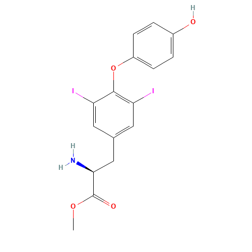 methyl (2S)-2-amino-3-[4-(4-hydroxyphenoxy)-3,5-diiodophenyl]propanoate (CAS: 203585-45-9) - Related Chemical Product