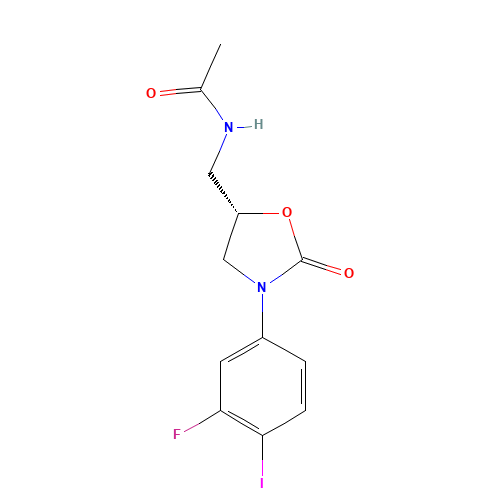 N-[[(5S)-3-(3-fluoro-4-iodophenyl)-2-oxo-1,3-oxazolidin-5-yl]methyl]acetamide (CAS: 149524-45-8) - Related Chemical Product
