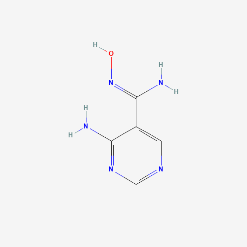 4-amino-N'-hydroxypyrimidine-5-carboximidamide (CAS: 82302-18-9) - Chemical Structure and Molecular Formula 