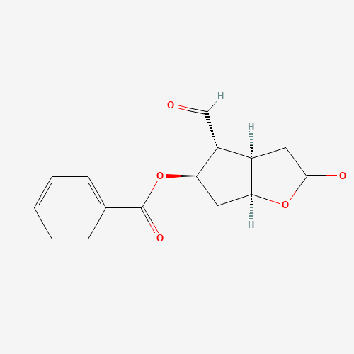 [(3aR,4R,5R,6aS)-4-formyl-2-oxo-3,3a,4,5,6,6a-hexahydrocyclopenta[b]furan-5-yl] benzoate (CAS: 39746-01-5) - Related Chemical Product