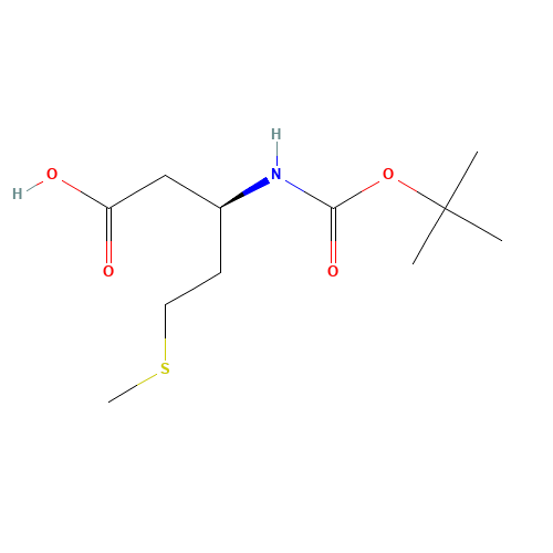(3R)-3-[(2-methylpropan-2-yl)oxycarbonylamino]-5-methylsulfanylpentanoic acid (CAS: 244251-20-5) - Related Chemical Product