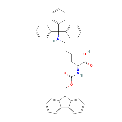 (2S)-2-(9H-fluoren-9-ylmethoxycarbonylamino)-6-(tritylamino)hexanoic acid (CAS: 111061-54-2) - Related Chemical Product