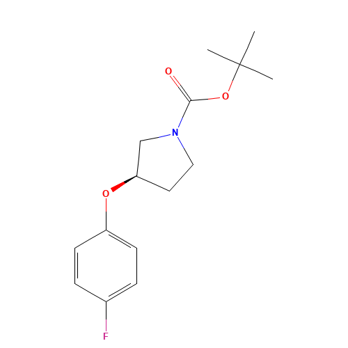 tert-butyl (3R)-3-(4-fluorophenoxy)pyrrolidine-1-carboxylate (CAS: 1314419-66-3) - Related Chemical Product