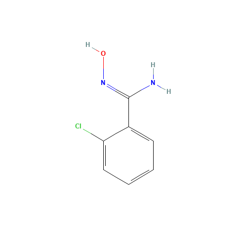 2-chloro-N'-hydroxybenzenecarboximidamide (CAS: 56935-60-5) - Chemical Structure and Molecular Formula 