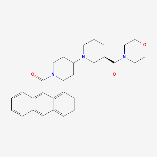 [(3R)-1-[1-(anthracene-9-carbonyl)piperidin-4-yl]piperidin-3-yl]-morpholin-4-ylmethanone (CAS: 591778-68-6) - Related Chemical Product