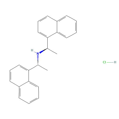 (1R)-1-naphthalen-1-yl-N-[(1R)-1-naphthalen-1-ylethyl]ethanamine;hydrochloride (CAS: 312619-39-9) - Related Chemical Product