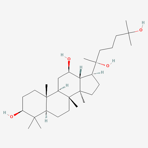 (3S,5R,8R,9R,10R,12R,13R,14R,17S)-17-[(2R)-2,6-dihydroxy-6-methylheptan-2-yl]-4,4,8,10,14-pentamethyl-2,3,5,6,7,9,11,12,13,15,16,17-dodecahydro-1H-cyclopenta[a]phenanthrene-3,12-diol (CAS: 83349-37-5) - Related Chemical Product