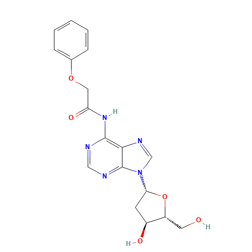 N-[9-[(2R,4S,5R)-4-hydroxy-5-(hydroxymethyl)oxolan-2-yl]purin-6-yl]-2-phenoxyacetamide (CAS: 110522-74-2) - Related Chemical Product