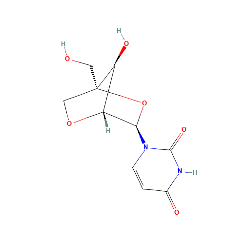 1-[(1R,4S,6R,7S)-7-hydroxy-4-(hydroxymethyl)-2,5-dioxabicyclo[2.2.1]heptan-6-yl]pyrimidine-2,4-dione (CAS: 200435-92-3) - Related Chemical Product