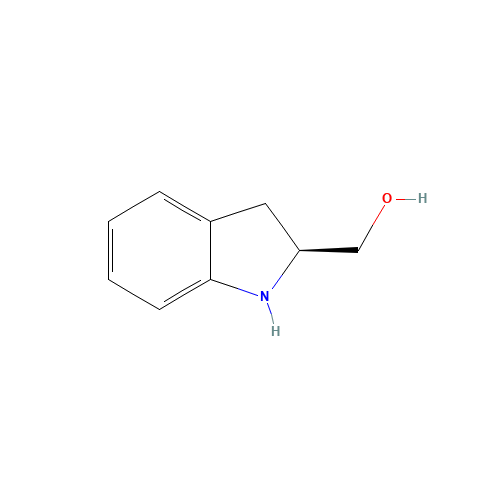 [(2S)-2,3-dihydro-1H-indol-2-yl]methanol (CAS: 27640-33-1) - Chemical Structure and Molecular Formula 