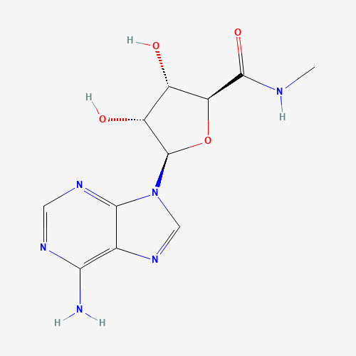 (2S,3S,4R,5R)-5-(6-aminopurin-9-yl)-3,4-dihydroxy-N-methyloxolane-2-carboxamide (CAS: 35788-27-3) - Related Chemical Product