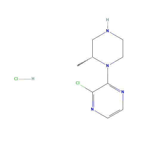 2-chloro-3-[(2R)-2-methylpiperazin-1-yl]pyrazine;hydrochloride (CAS: 639029-52-0) - Related Chemical Product