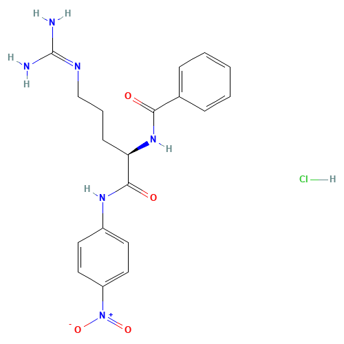 N-[(2R)-5-(diaminomethylideneamino)-1-(4-nitroanilino)-1-oxopentan-2-yl]benzamide;hydrochloride (CAS: 21653-41-8) - Related Chemical Product