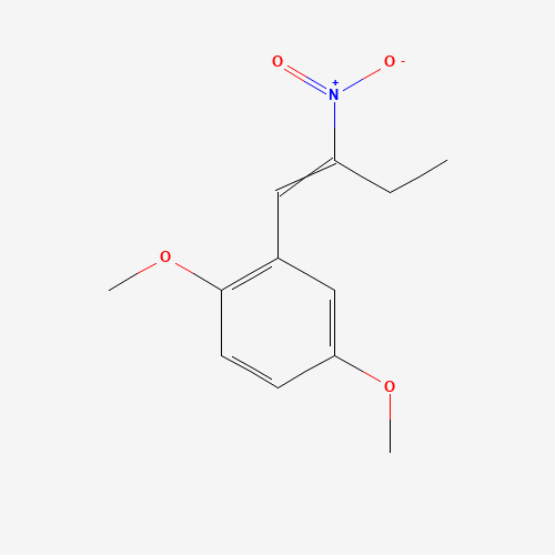 1,4-dimethoxy-2-[(E)-2-nitrobut-1-enyl]benzene (CAS: 15888-04-7) - Chemical Structure and Molecular Formula 