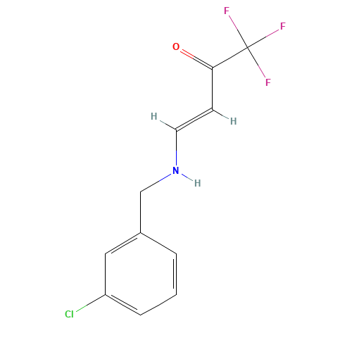 (E)-4-[(3-chlorophenyl)methylamino]-1,1,1-trifluorobut-3-en-2-one (CAS: 215519-29-2) - Related Chemical Product