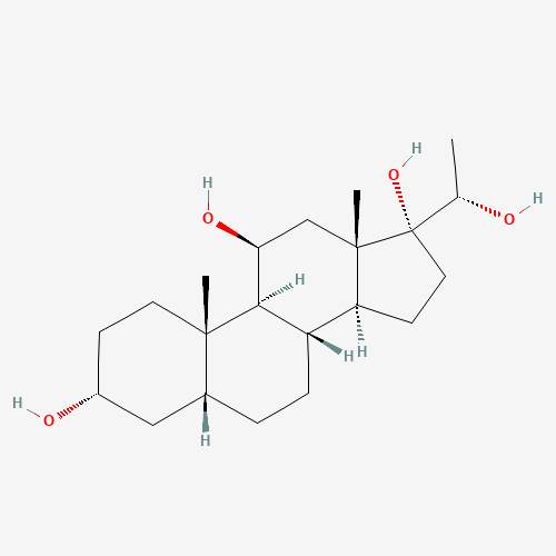 (3R,5R,8S,9S,10S,11R,13S,14S,17R)-17-[(1S)-1-hydroxyethyl]-10,13-dimethyl-1,2,3,4,5,6,7,8,9,11,12,14,15,16-tetradecahydrocyclopenta[a]phenanthrene-3,11,17-triol (CAS: 1242-48-4) - Related Chemical Product