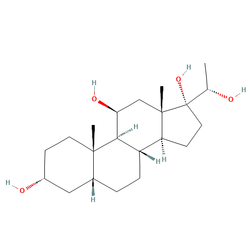 (3R,5R,8S,9S,10S,11R,13S,14S,17R)-17-[(1S)-1-hydroxyethyl]-10,13-dimethyl-1,2,3,4,5,6,7,8,9,11,12,14,15,16-tetradecahydrocyclopenta[a]phenanthrene-3,11,17-triol (CAS: 1242-48-4) - Related Chemical Product