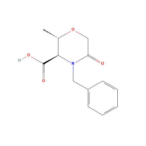 (2S,3R)-4-benzyl-2-methyl-5-oxomorpholine-3-carboxylic acid (CAS: 1268474-69-6) - Related Chemical Product