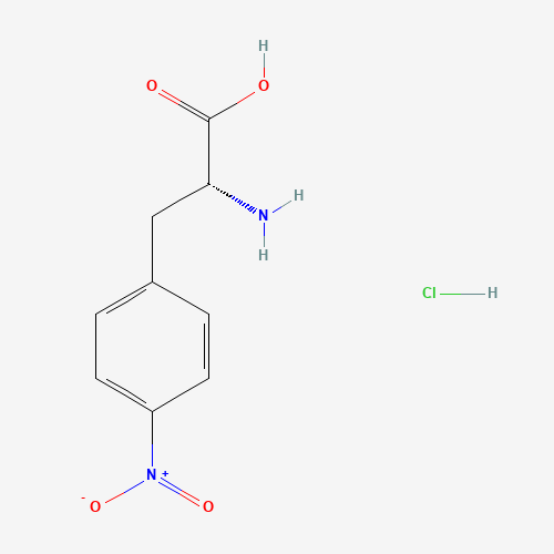 (2R)-2-amino-3-(4-nitrophenyl)propanoic acid;hydrochloride (CAS: 147065-06-3) - Chemical Structure and Molecular Formula 