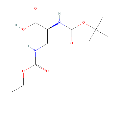 (2S)-2-[(2-methylpropan-2-yl)oxycarbonylamino]-3-(prop-2-enoxycarbonylamino)propanoic acid (CAS: 161561-83-7) - Related Chemical Product