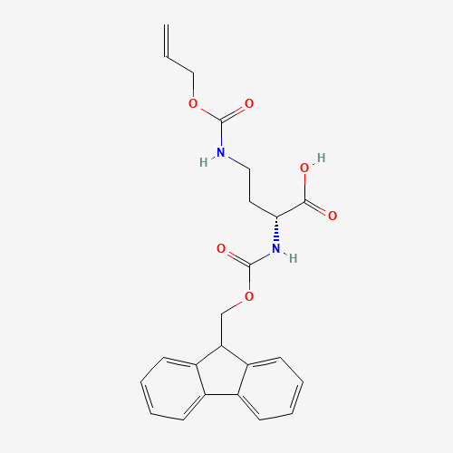 (2R)-2-(9H-fluoren-9-ylmethoxycarbonylamino)-4-(prop-2-enoxycarbonylamino)butanoic acid (CAS: 387824-78-4) - Related Chemical Product