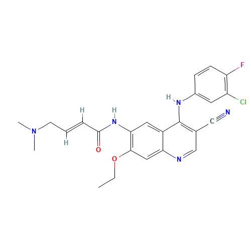 (E)-N-[4-(3-chloro-4-fluoroanilino)-3-cyano-7-ethoxyquinolin-6-yl]-4-(dimethylamino)but-2-enamide (CAS: 326894-84-2) - Related Chemical Product