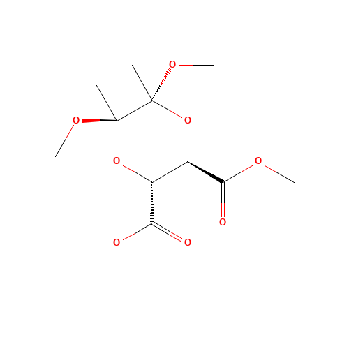 dimethyl (2R,3R,5R,6R)-2,3-dimethoxy-5,6-dimethyl-1,4-dioxane-2,3-dicarboxylate (CAS: 181586-74-3) - Related Chemical Product