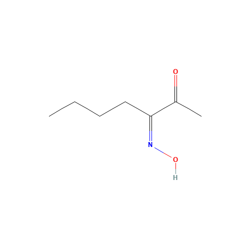 (3Z)-3-hydroxyiminoheptan-2-one (CAS: 42563-84-8) - Chemical Structure and Molecular Formula 